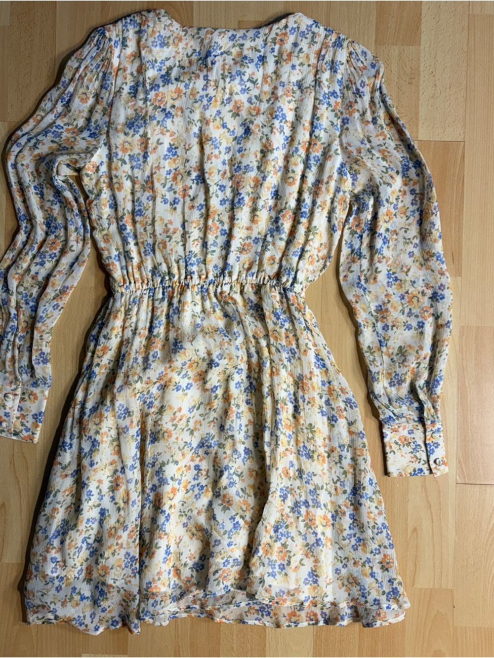 Sezane NWT Barbara Faux Wrap Dress in Garden Floral - Picture 8 of 12